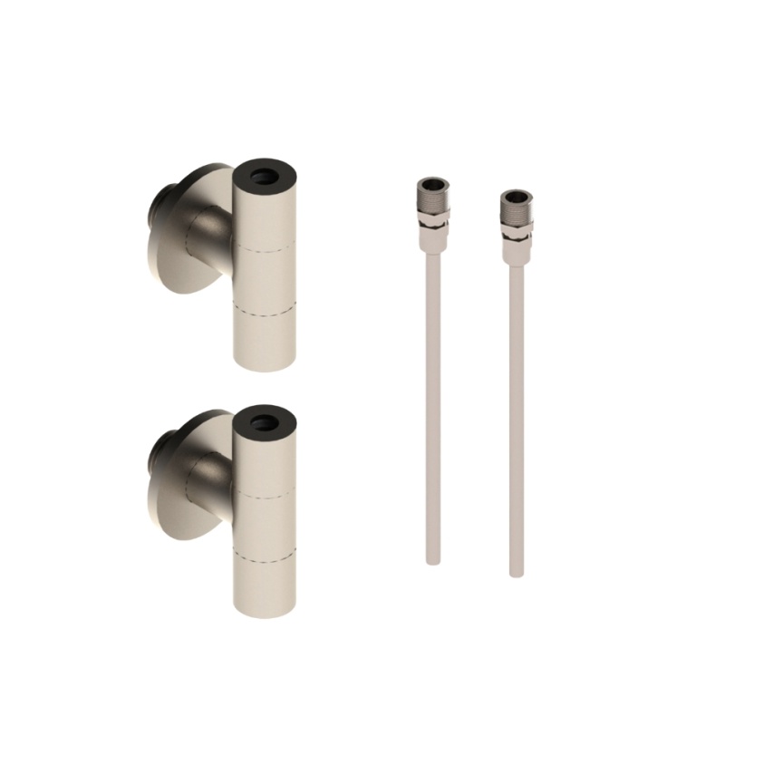 Product Cut out image of the Abacus Brushed Nickel Basin Isolation Valve Kit